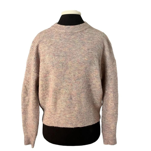 Anthropologie Heartloom Pastel Ribbed Crewneck Sweater M - Picture 1 of 8